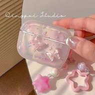 浪漫粉蝴蝶 Galaxy Samsung buds3耳機殼 三星 BUDS3pro 無線藍牙耳機保護套軟