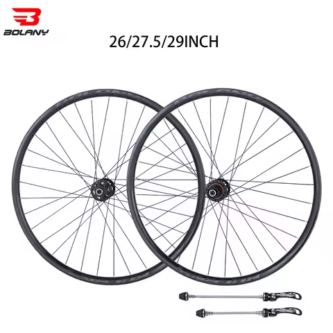 Bolany Tubeless Ready RIM MTB Bike Wheelset 26/27.5/29inch Quick Release Rims 32Holes Disc Brake Bea