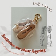 Ballerina keyring, Korean ballerina keyring, ballerina toe shoes keyring, real toe shoes keyring, ba