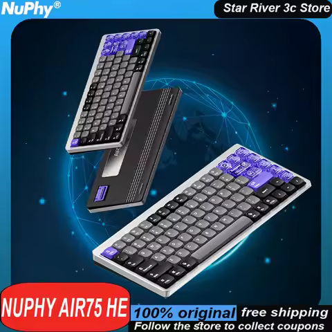 NuPhy Air75 HE Gaming Keyboard Esports Magnetic Axis 8k Low Latency Quick Trigger Customized Gaming 