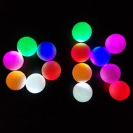 Clearance sale!! Synthetic Rubber Golf LED Luminous Ball Multi-color Permanent Bright Ball