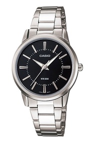 Casio Standard นาฬิกาข้อมือผู้หญิง สายสแตนเลส รุ่น LTP-1303D,LTP-1303D-1,LTP-1303D-1A,LTP-1303D-1AVDF (CMG) - สีเงิน