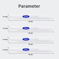 สติกเกอร์ติดรถยนต์8ชิ้นอุปกรณ์ป้องกันรอยขีดข่วนที่จับประตูรถโปร่งใสสำหรับ Ford Focus Mk2 Party Mk3 Ranger Mondeo Mk4