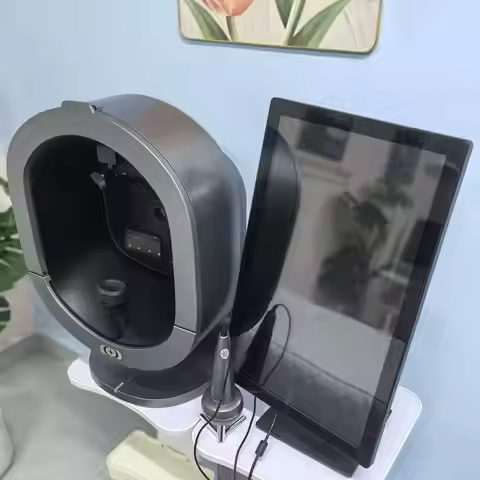 Professional Facial Skin & Hair Analyzer Machine AI Intelligent Diagnostic Detector Magic Mirror 3D 