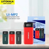 LiitoKala Lii-MP2 21700 18650 QC3.0 Fast Charging Type-C INPUT USB 20700 Mobile Power LCD Battery Ch