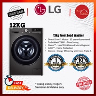 LG 12kg Front Load Washer FV1412S3B with AI Direct Drive and TurboWash 360 Washing Machine Mesin Bas