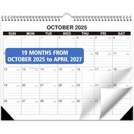 Wall Calendar 2025-2026, October 2025 to April 2027, 19 Months Calendar 14.7 * 11 Inch, Wall Calenda