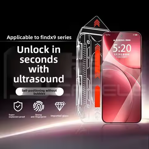 2Pcs HD Protector For OPPO Find X9 Pro Auto Dust Remove Kit AR Anti-Glare Screen Protector Film For 