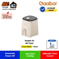 Gaabor 4L Air Fryer | 1.4kW | Knob Control | Non Stick | Black/Cream White | AF40M-BK03A/AF40M-WH01A