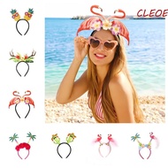 CLEOES Hawaiian Party Headband, Pineapple Flamingo Party Props Hairband, Funny Headwear Coconut Tree