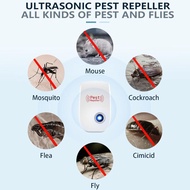 全新壁插式超音波電動驅蟲器老鼠螞蟻蟑螂驅蟲器  qqbckp New Wall Plug Ultrasonic Electric Pest Repeller Mice Ants Cockroach B