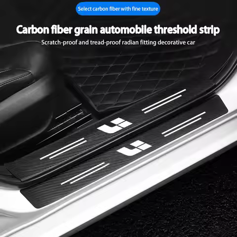 Carbon Fiber Car Sticker Protector Strip Auto Door Sill Welcome pedal For Lixiang LEADING L6 L7 L8 L