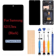 [Phantom Black] Amoled LCD untuk Samsung Galaxy S21 Ultra 5G G998 Digitizer Screen LCD Display Touch