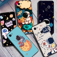 For Google Pixel 2 XL Case Soft Silicone TPU Astronaut Cartoon Painted Phone Back Covers For Google Pixel2XL Bumper