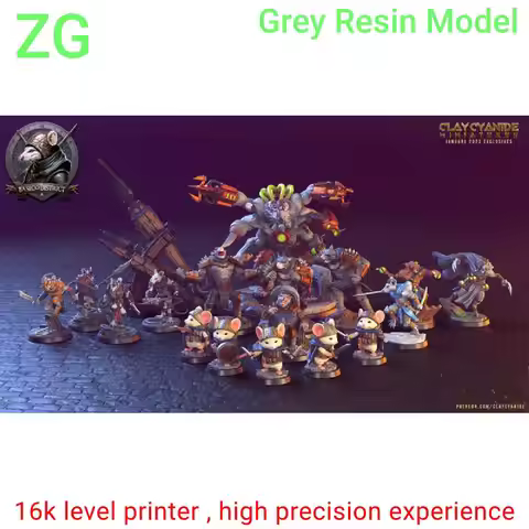Mini Mouse Resin model not assembled, uncolored board game chess piece model