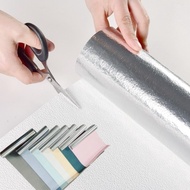 50cmX2.8m Solid Color 3D Thickened Foam Self-adhesive Background Wall Renovation Wallpaper Wall Stic