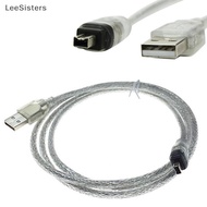 LeeSisters USB Male To Firewire IEEE 1394 4 Pin Male ILink Adapter Cord Firewire 1394 Cable MY