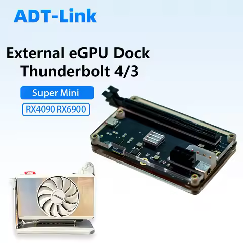 Thunderbolt 4 3 eGPU Dock External GPU Docking Station to PCIe Graphics Card Support RX4090 RX6900 f