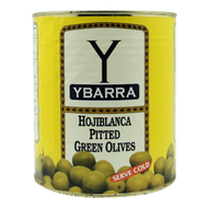 อิบาร์รา มะกอกเขียว ไร้เมล็ด 3 กก - Green Olives Pitted 3kg Ybarra brand