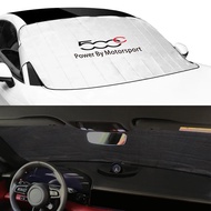 Car Front Windshield Sunshade Cover Anti-UV Sunshield Shield Car Accessories For Fiat 500 500C 2012 