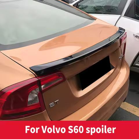 For VOLVO S60 Spoiler wings 2011 to 2019 VOLVO S60 High Quality ABS plastic Spoiler Wings Exterior T