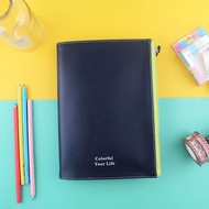 Chuyu A5/25K 皮質拉鍊書衣/書套/書皮