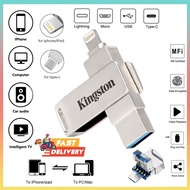 Pendrive Iphone OTG 3in1 Type C Lightning Pendrive Android USB HP Pendrive 1T 2T For i/O/S/Tablet/An