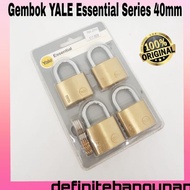 40mm Yale Essential Series Padlock 1 Key 4 Padlock Ye1/40/122/4