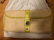 Kate Spade woven straw summer clutch CK Keith Kors Ralph