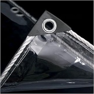 Glass Clear Tarpaulin,Thicken Transparent Waterproof Tarpaulin,Plant Cover Insulation Shed Cloth wit