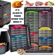 Air Fryer Magnetic Cheat Sheet Set Cook Times Chart Air Fryer Accessories Instant Pot Cheat Sheet Ma