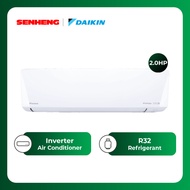 Daikin FTKU Series R32 2.0HP Inverter Air Conditioner (Deluxe) - DAI-FTKU50B/RKU50B Penghawa Dingin