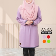 (XS - 7XL) TUDIAA AYRA Tshirt Muslimah Basic Jersey Microfiber Size Plus Size / Baju Size Besar