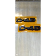D-4D D4D innova fortuner logo Emblem, matte black price per piece