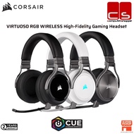 Corsair Virtuoso RGB Wireless Series 7.1 Virtual Surround High-Fidelity Gaming Headphone - Black/Whi