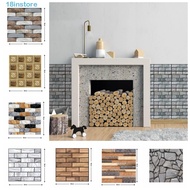 INSTORE Kitchen Wall Sticker, 3D Peel and Stick Self Adhesive Tiles, Retro Oil Proof Waterproof PVC Cobblestone ​Imitation Brick Home Decor