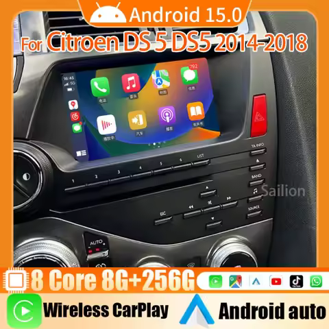 7" Car Radio For Citroen DS 5 DS5 2014-2018 Multimedia Video Player CarPlay Android Auto Touch Scree