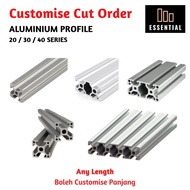 Custom Cut Aluminium Profile 2020 2040 2060 2080 3030 3060 4040 4080