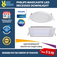 Philips 12W 14W Marcasite LED Slim Downlight for False Ceiling Local Warranty