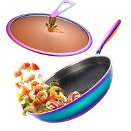 316 Stainless Steel Multi-Layer Composite Steel Wok Frying Pan Wok Wok Steamer Household Non-