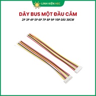 Bus wire 2P 3P 4P 5P 6P 7P 8P 9P 10P XH2.54 wire 22AWG one plug 30cm long linhkienhec