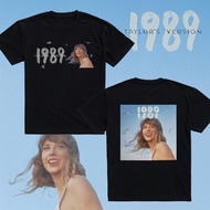 Taylor Swift 1989 (Taylor's Version) Cotton T-shirt Unisex Longgar Korea Minimalis Fesyen TS Cetak L