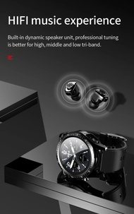 JM03 Headset Smart watch With Earbuds TWS Bluetooth Call Music