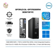 Dell OptiPlex 7020SF-i51450-16G-1TB-W11 Desktop PC (i5-14500 vPro, 16GB, 1TB, Intel, W11P) DL-OPTI70