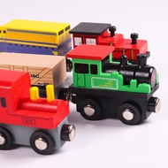 Compatible with Wooden Track Wooden Magnet Connection Magnetic Suction Train Set Kindergarten Magnetic Stroller Toy Chil