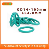 ((JLMA2) Fluorine Rubber FKM Sealing Ring High Temperature Resistant [OD14-100mm * CS4.0mm] Green O-