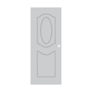 ANYHOME ประตูภายใน UPVC HN3 80X200 ขาว เจาะ