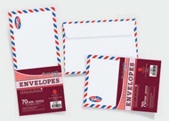 CAMPAP CS12843 102x229mm (4x9") AIRMAIL ENVELOPES 20's 70gms (Peal & Seal) x 10packs