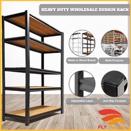 💖Adjustable💖4/5 Tier Metal Boltless Rack Home kitchen Store Storage Rack Warehouse Rak Besi Serbagun
