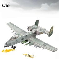 VICT Attack Aircraft Model Kit, Detailed Design A-10 Attack Aircraft Building Blocks Set, Creative F